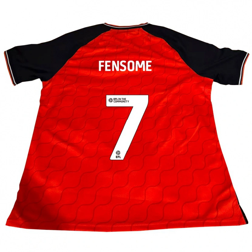 Danxen Bambino Maglia Tash Fensome #7 Arancione Nero Bianco Kit Gara Home 2025/26 Maglietta
