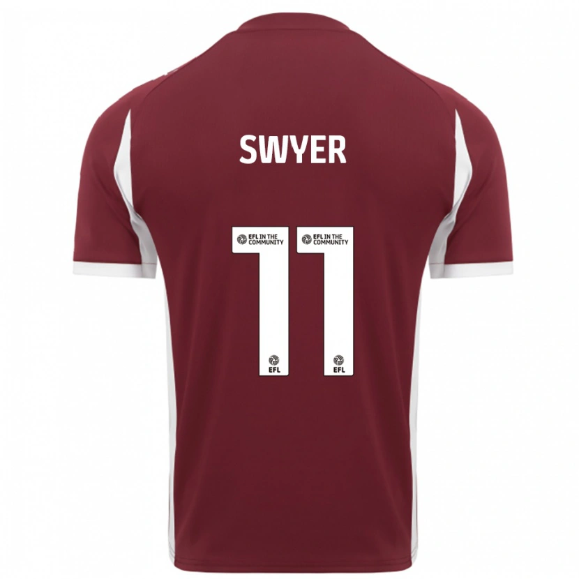 Danxen Bambino Maglia Kamarai Swyer #11 Bordeaux Bianco Kit Gara Home 2025/26 Maglietta