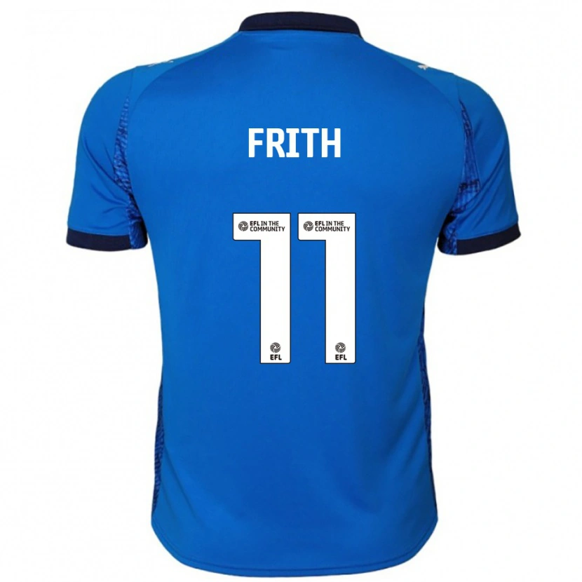 Danxen Bambino Maglia Declan Frith #11 Blu Bianco Kit Gara Home 2025/26 Maglietta