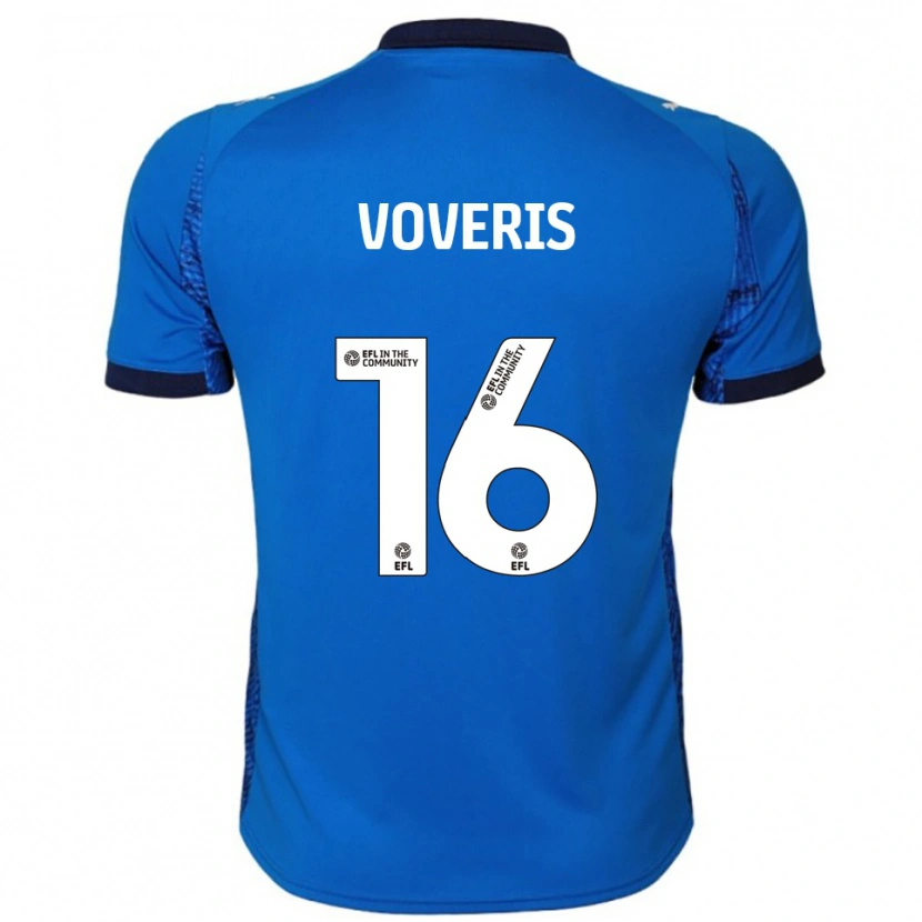 Danxen Bambino Maglia Airidas Voveris #16 Blu Bianco Kit Gara Home 2025/26 Maglietta
