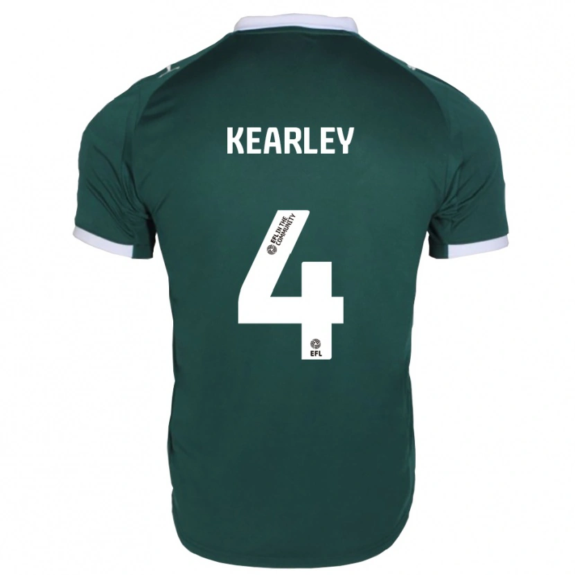 Danxen Bambino Maglia Amii Kearley #4 Verde Bianco Kit Gara Home 2025/26 Maglietta