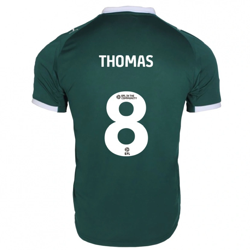 Danxen Bambino Maglia Lewis Thomas #8 Verde Bianco Kit Gara Home 2025/26 Maglietta