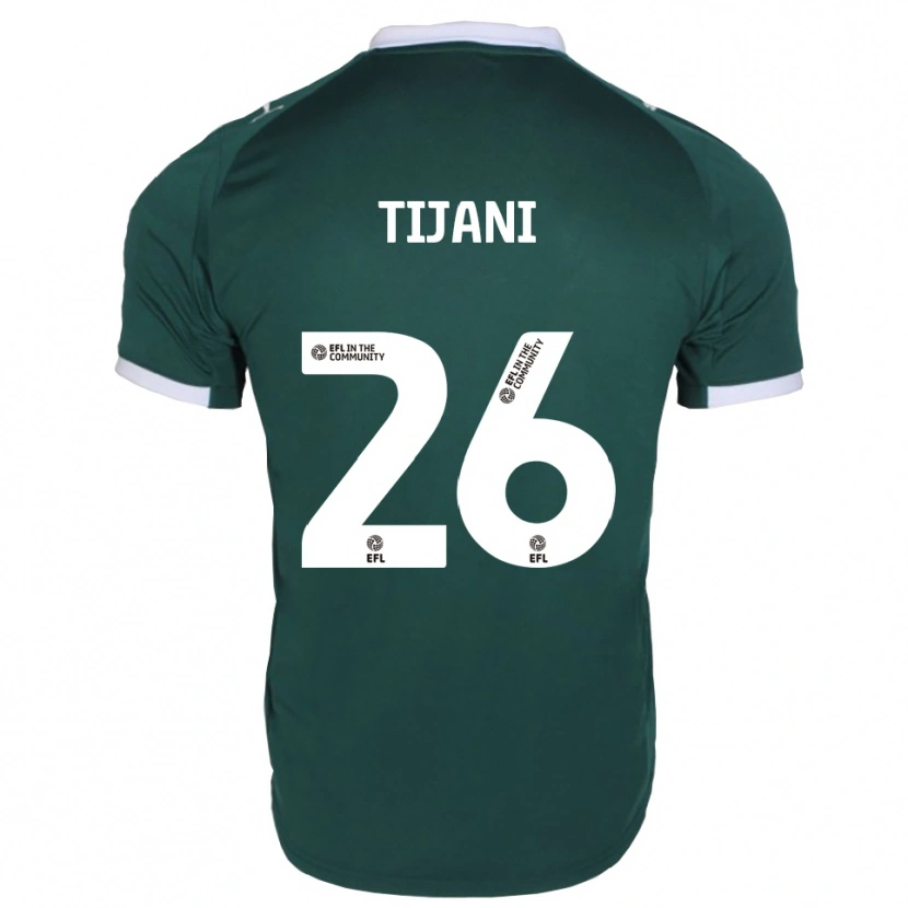 Danxen Bambino Maglia Muhamed Tijani #26 Verde Bianco Kit Gara Home 2025/26 Maglietta