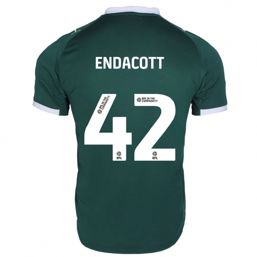 Danxen Bambino Maglia Jack Endacott #42 Verde Bianco Kit Gara Home 2025/26 Maglietta