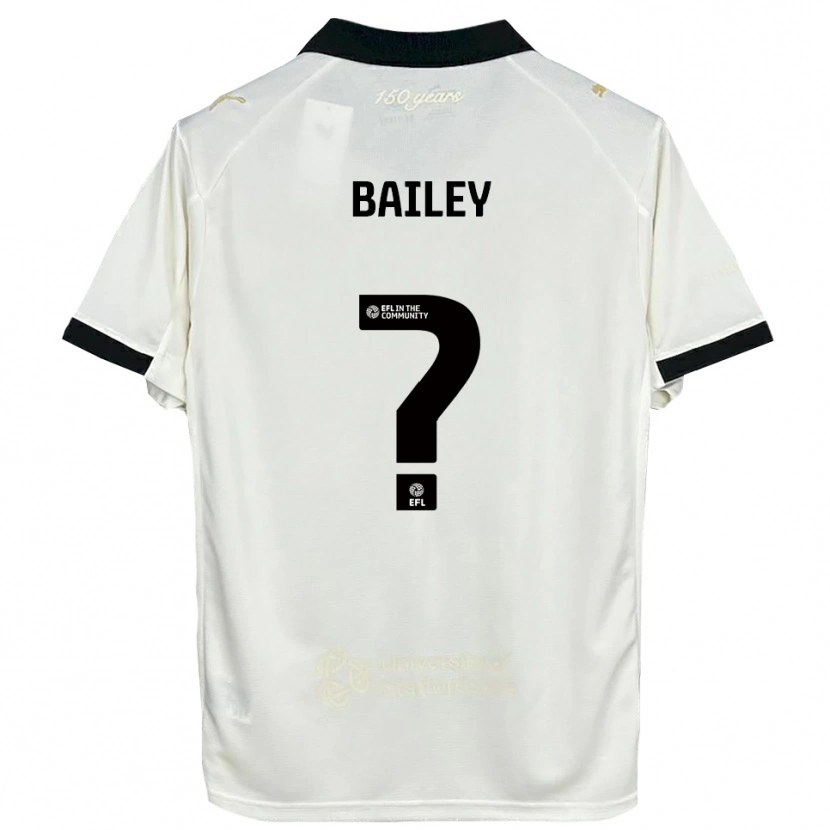 Danxen Bambino Maglia Hollie Bailey #0 Bianco Sporco Nero Kit Gara Home 2025/26 Maglietta