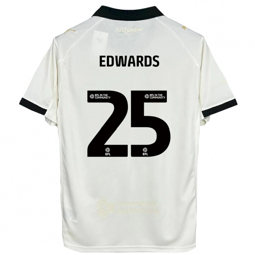 Danxen Bambino Maglia Diamond Edwards #25 Bianco Sporco Nero Kit Gara Home 2025/26 Maglietta