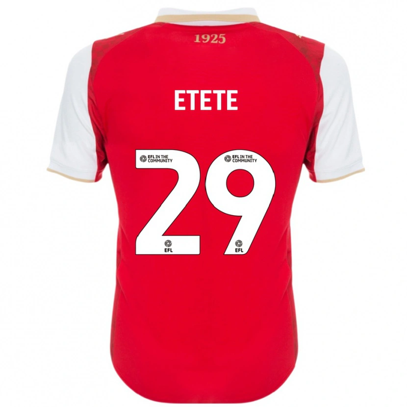 Danxen Bambino Maglia Kion Etete #29 Rosso Bianco Kit Gara Home 2025/26 Maglietta