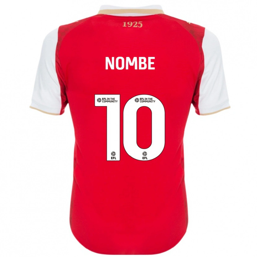Danxen Bambino Maglia Sam Nombe #10 Rosso Bianco Kit Gara Home 2025/26 Maglietta