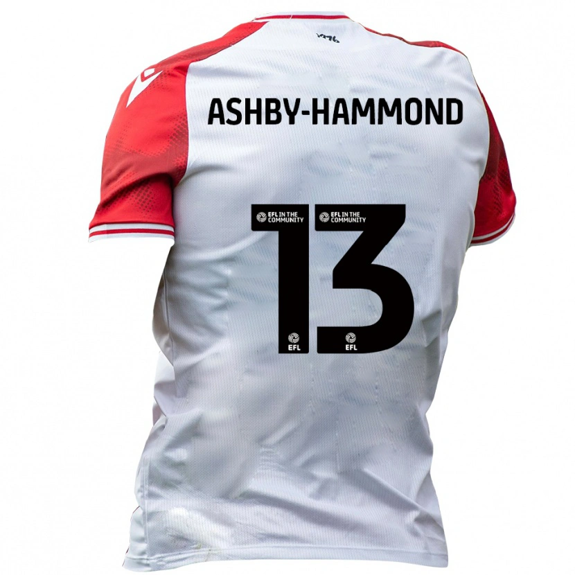Danxen Bambino Maglia Taye Ashby-Hammond #13 Bianco Rosso Kit Gara Home 2025/26 Maglietta