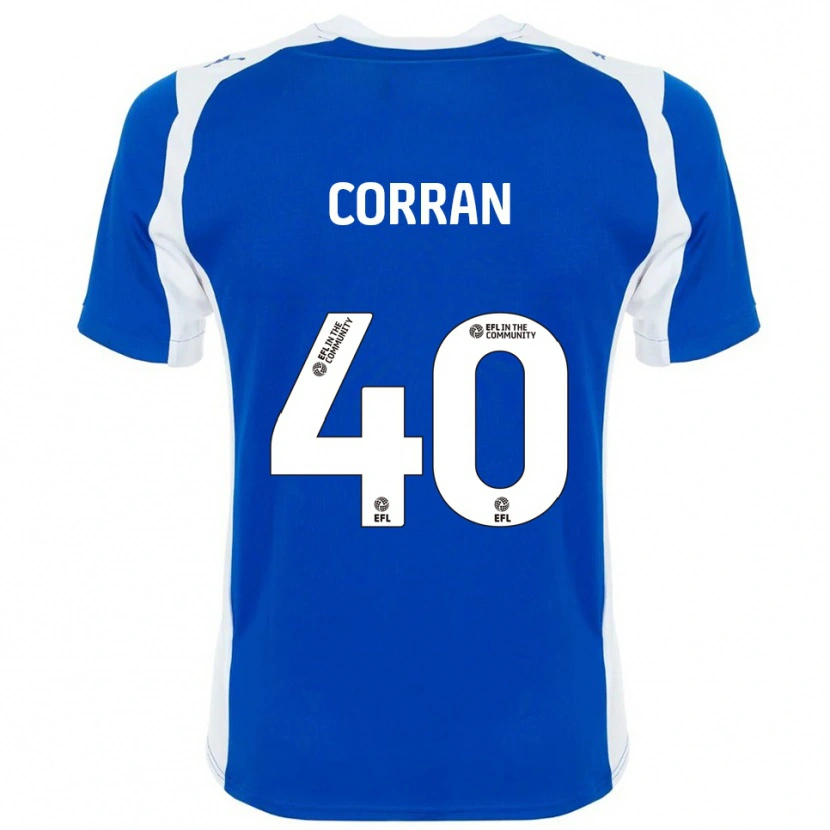 Danxen Bambino Maglia Matthew Corran #40 Blu Bianco Kit Gara Home 2025/26 Maglietta