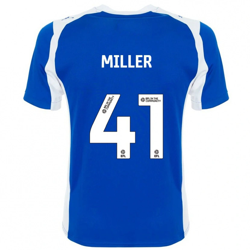 Danxen Bambino Maglia K'marni Miller #41 Blu Bianco Kit Gara Home 2025/26 Maglietta