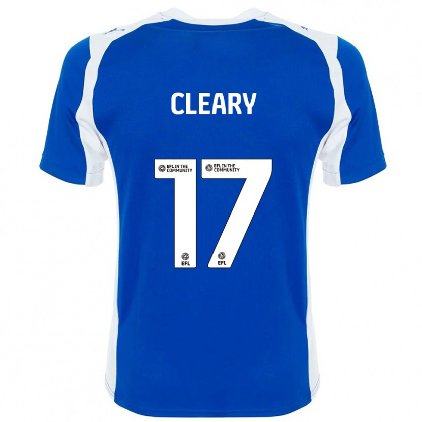 Danxen Bambino Maglia Ellie Cleary #17 Blu Bianco Kit Gara Home 2025/26 Maglietta