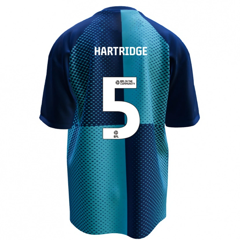 Danxen Bambino Maglia Alex Hartridge #5 Blu Azzurro Kit Gara Home 2025/26 Maglietta