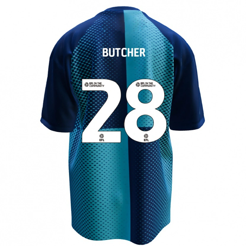 Danxen Bambino Maglia Matt Butcher #28 Blu Azzurro Kit Gara Home 2025/26 Maglietta