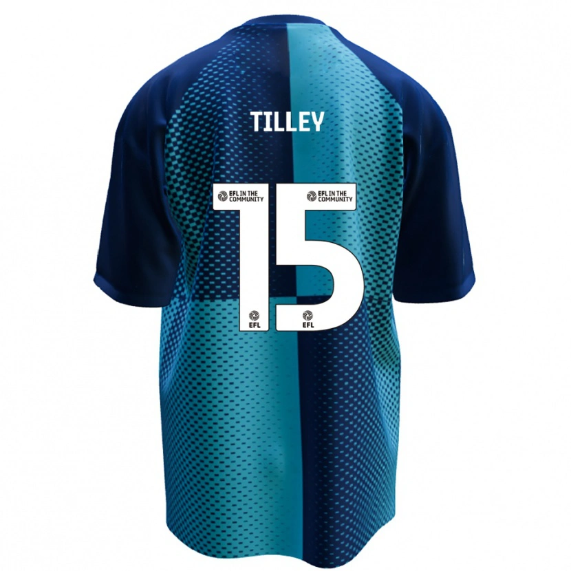 Danxen Bambino Maglia James Tilley #15 Blu Azzurro Kit Gara Home 2025/26 Maglietta