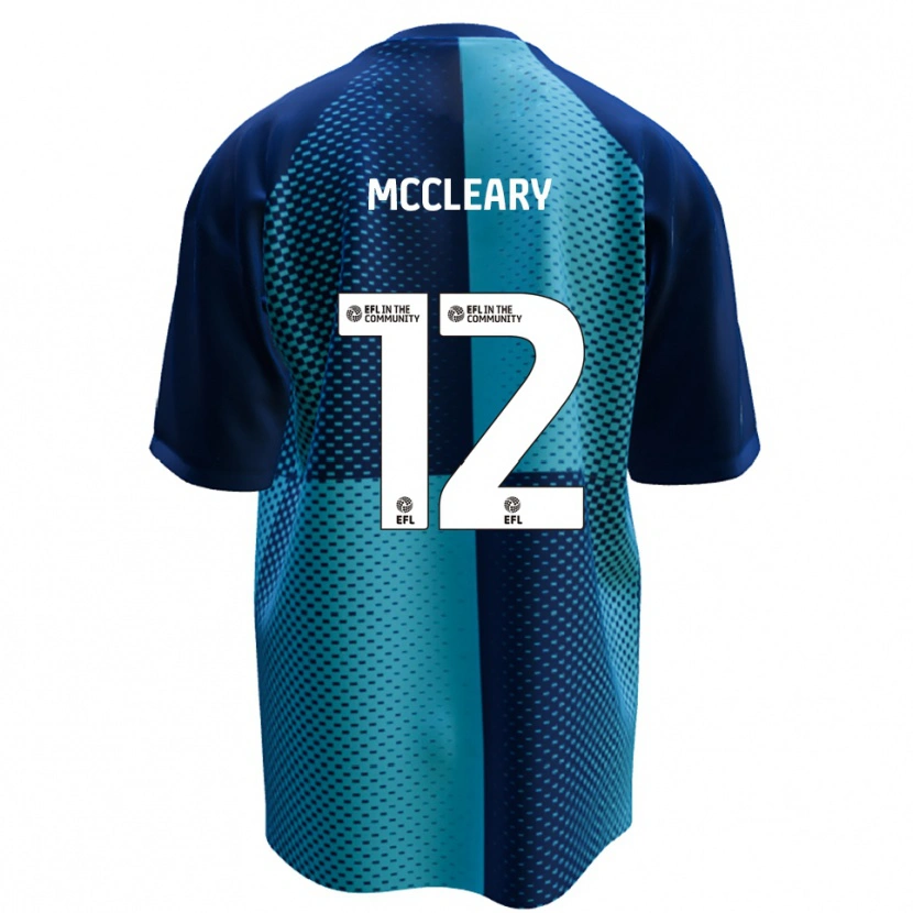 Danxen Bambino Maglia Garath Mccleary #12 Blu Azzurro Kit Gara Home 2025/26 Maglietta