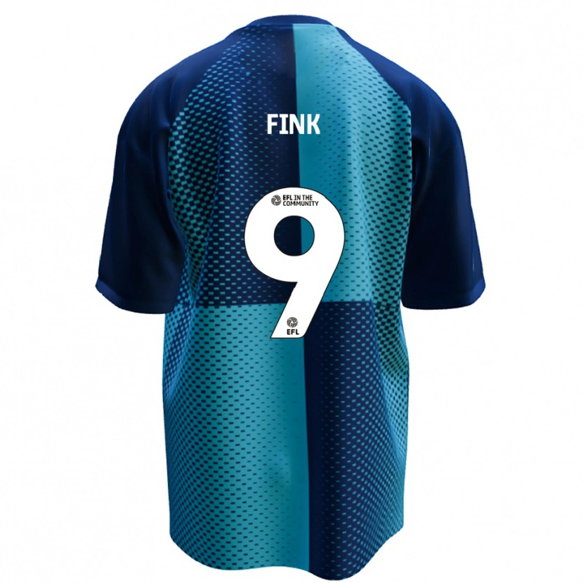 Danxen Bambino Maglia Bradley Fink #9 Blu Azzurro Kit Gara Home 2025/26 Maglietta