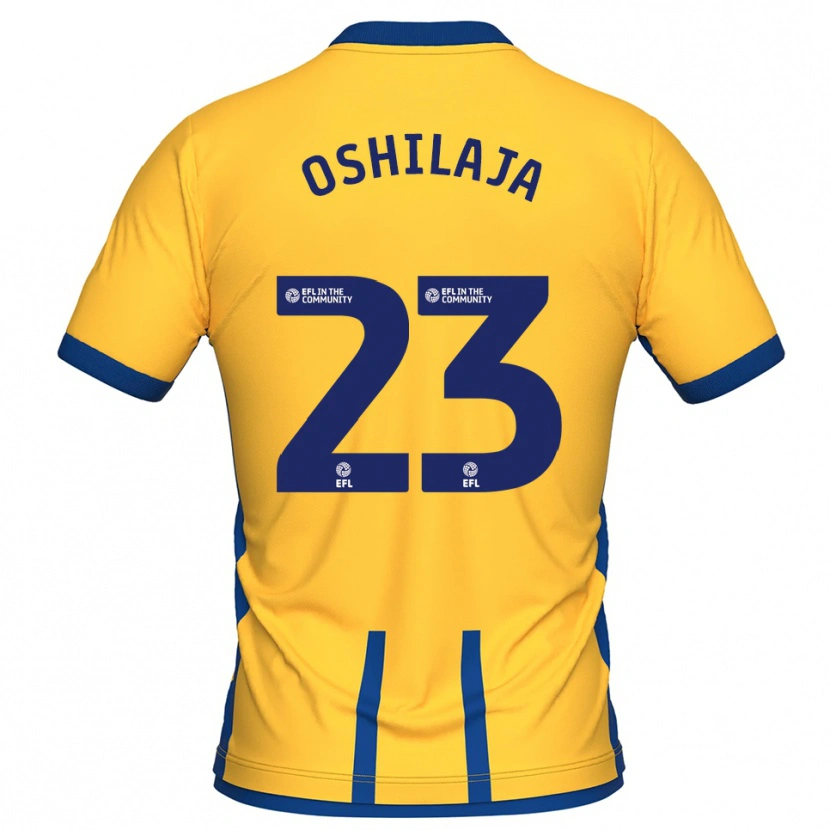Danxen Bambino Maglia Adedeji Oshilaja #23 Giallo Blu Kit Gara Home 2025/26 Maglietta