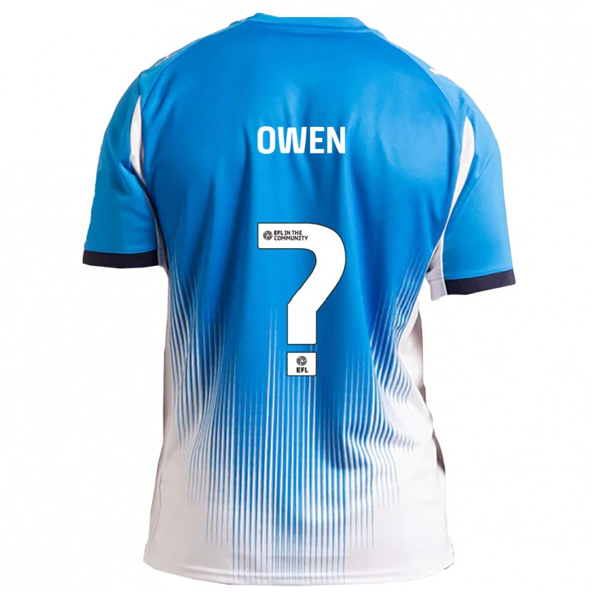 Danxen Bambino Maglia Kenedy Owen #0 Blu Bianco Kit Gara Home 2025/26 Maglietta
