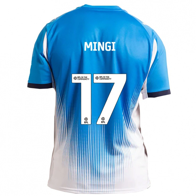Danxen Bambino Maglia Jay Mingi #17 Blu Bianco Kit Gara Home 2025/26 Maglietta
