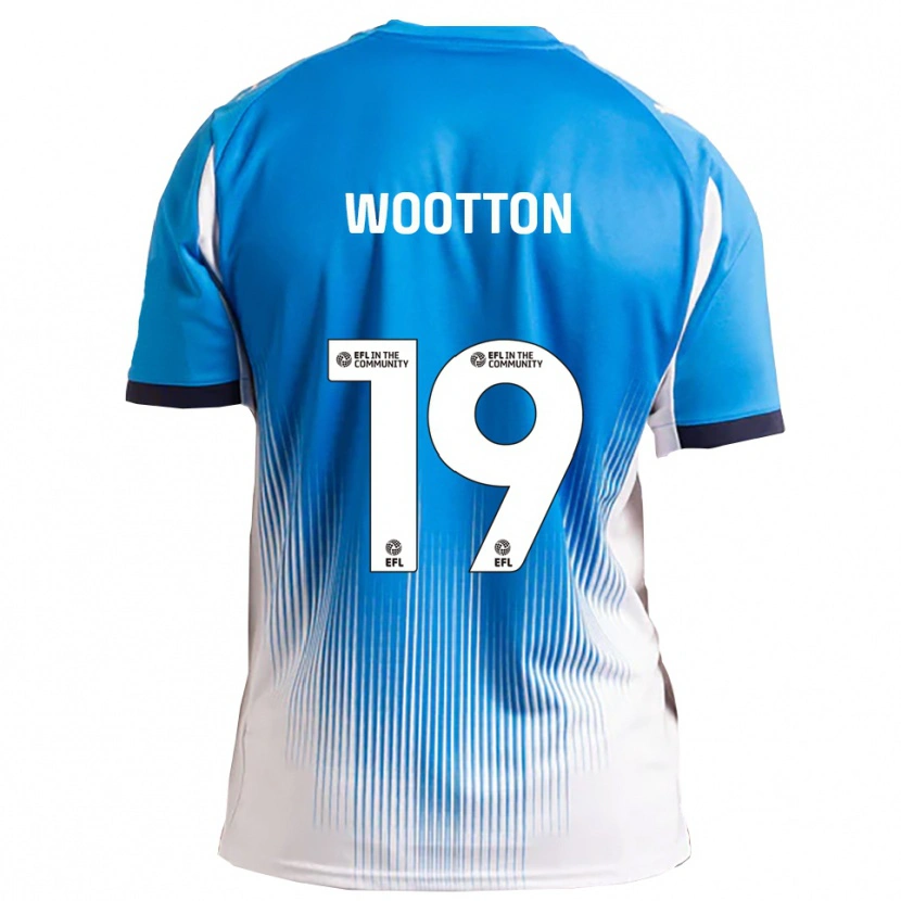 Danxen Bambino Maglia Kyle Wootton #19 Blu Bianco Kit Gara Home 2025/26 Maglietta