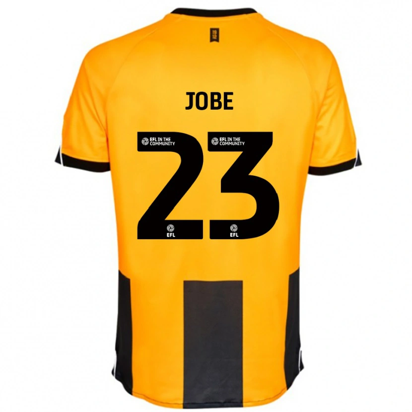 Danxen Bambino Maglia Mamadou Jobe #23 Arancione Nero Kit Gara Home 2025/26 Maglietta
