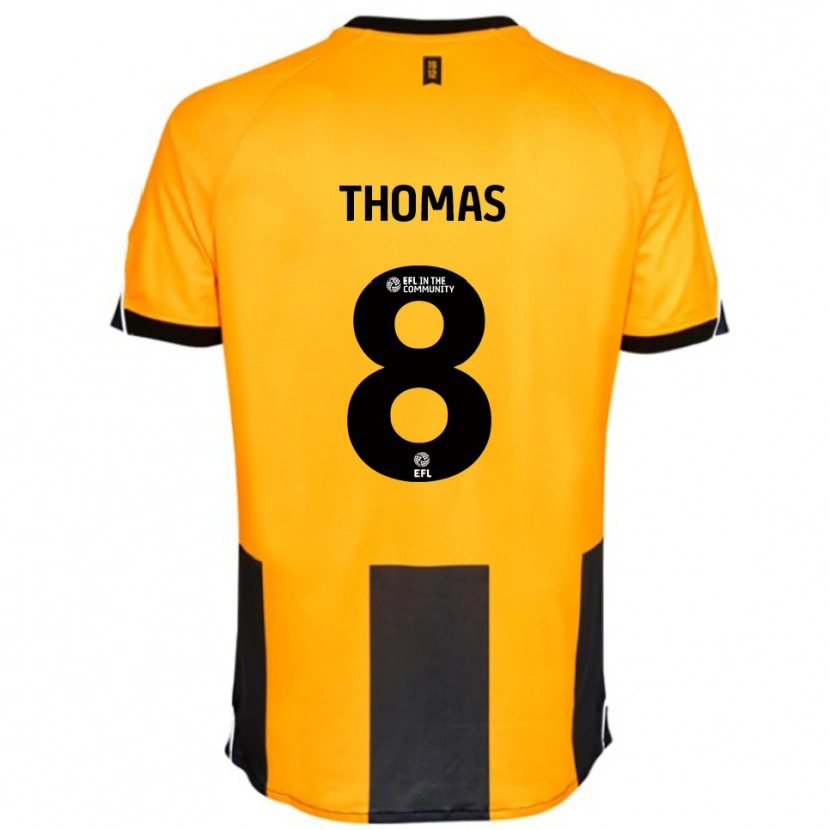 Danxen Bambino Maglia George Thomas #8 Arancione Nero Kit Gara Home 2025/26 Maglietta