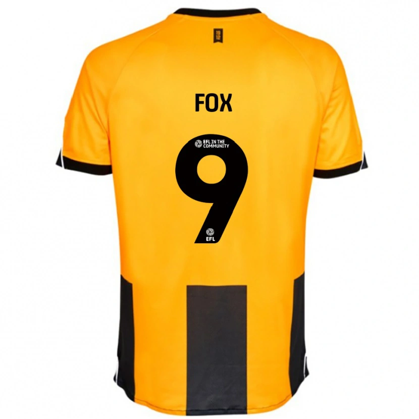 Danxen Bambino Maglia Ruth Fox #9 Arancione Nero Kit Gara Home 2025/26 Maglietta