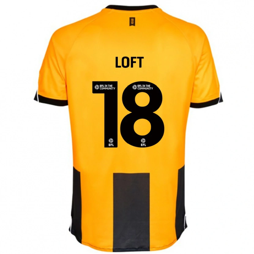 Danxen Bambino Maglia Ryan Loft #18 Arancione Nero Kit Gara Home 2025/26 Maglietta