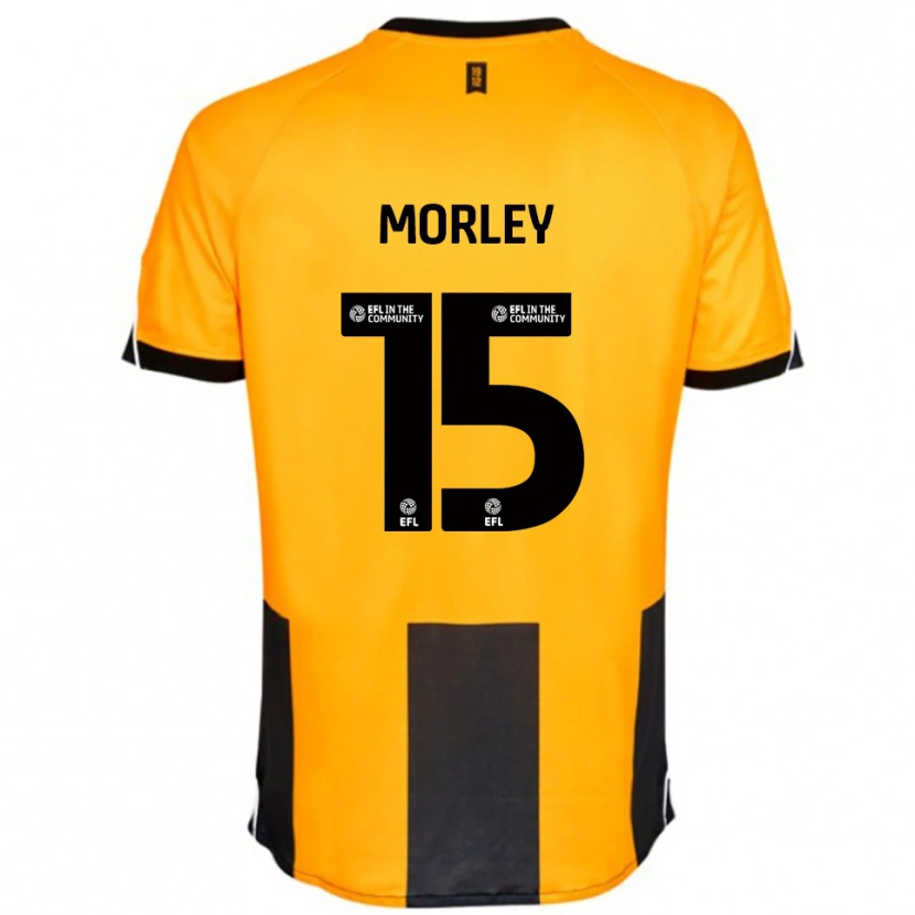 Danxen Bambino Maglia Jess Morley #15 Arancione Nero Kit Gara Home 2025/26 Maglietta