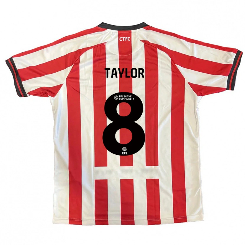 Danxen Bambino Maglia Charlie Taylor #8 Rosso Bianco Nero Kit Gara Home 2025/26 Maglietta
