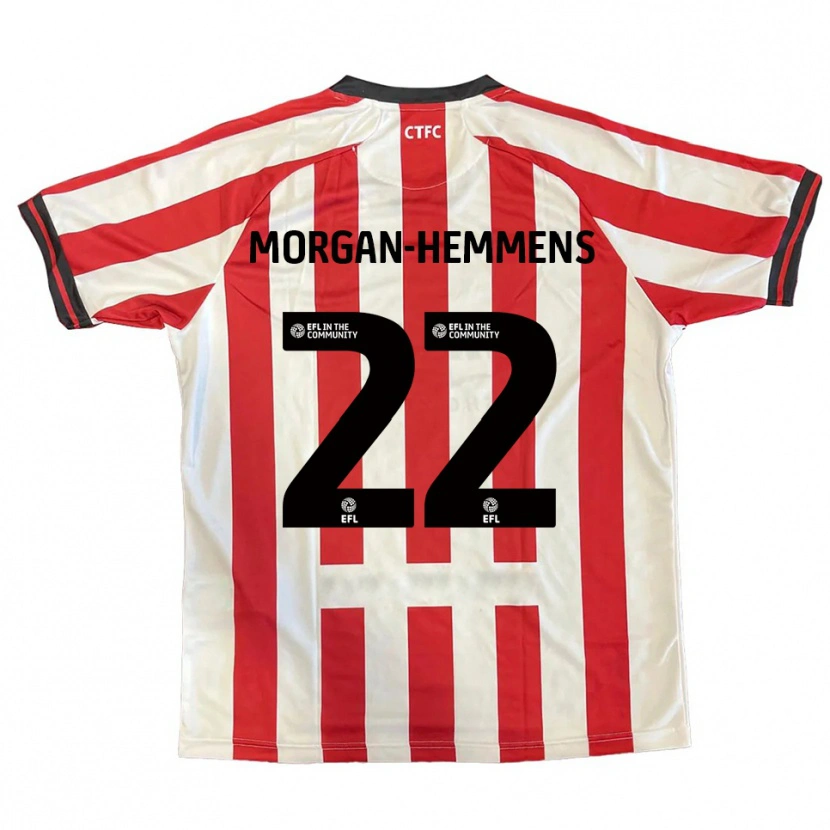 Danxen Bambino Maglia Kaitlyn Morgan-Hemmens #22 Rosso Bianco Nero Kit Gara Home 2025/26 Maglietta