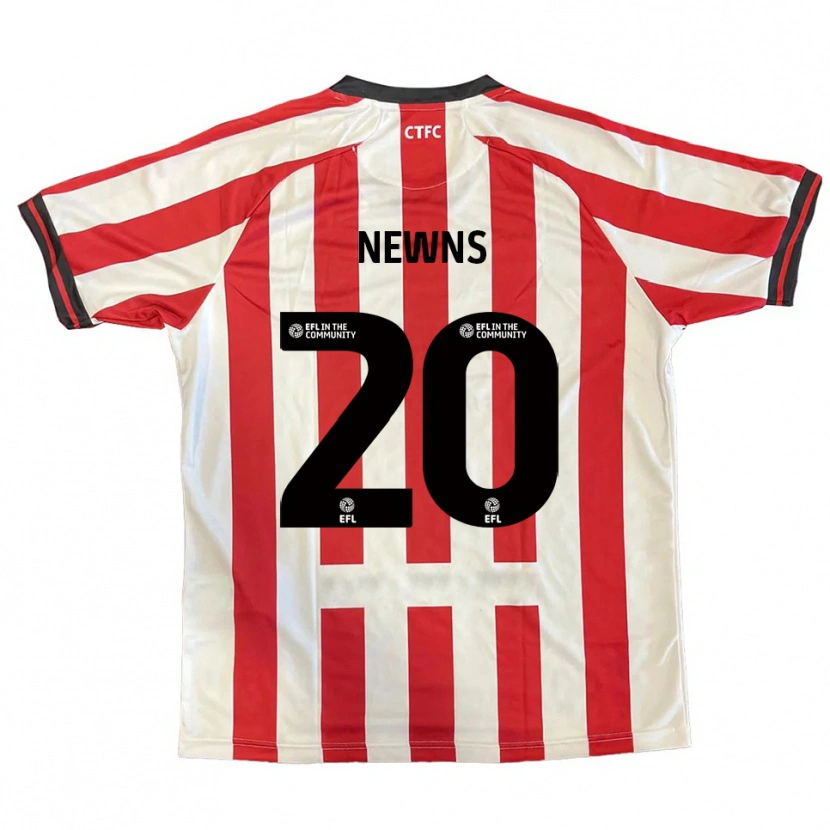 Danxen Bambino Maglia Issy Newns #20 Rosso Bianco Nero Kit Gara Home 2025/26 Maglietta