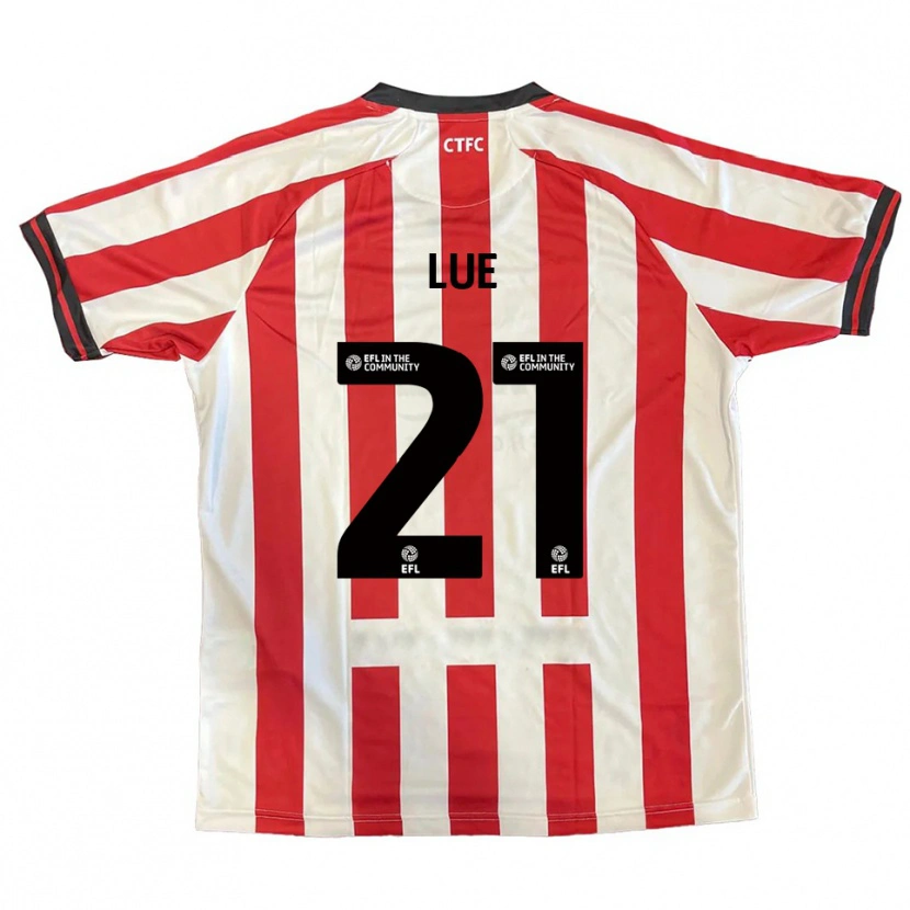 Danxen Bambino Maglia Una Lue #21 Rosso Bianco Nero Kit Gara Home 2025/26 Maglietta