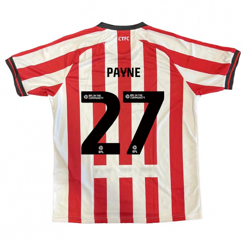Danxen Bambino Maglia Lewis Payne #27 Rosso Bianco Nero Kit Gara Home 2025/26 Maglietta