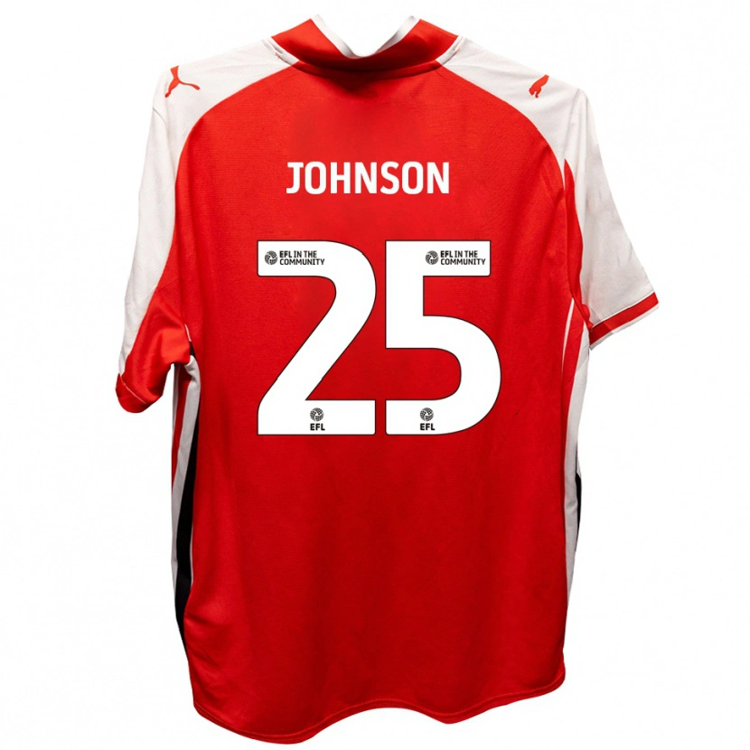 Danxen Bambino Maglia Will Johnson #25 Rosso Bianco Kit Gara Home 2025/26 Maglietta