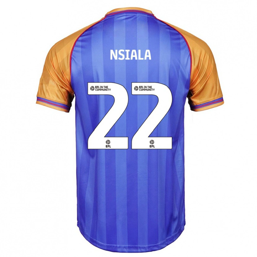 Danxen Bambino Maglia Toto Nsiala #22 Blu Arancione Kit Gara Home 2025/26 Maglietta