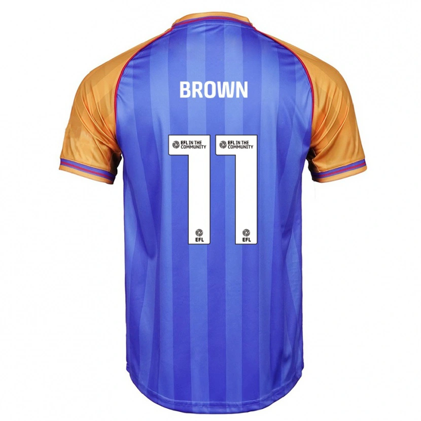 Danxen Bambino Maglia Lucy Brown #11 Blu Arancione Kit Gara Home 2025/26 Maglietta