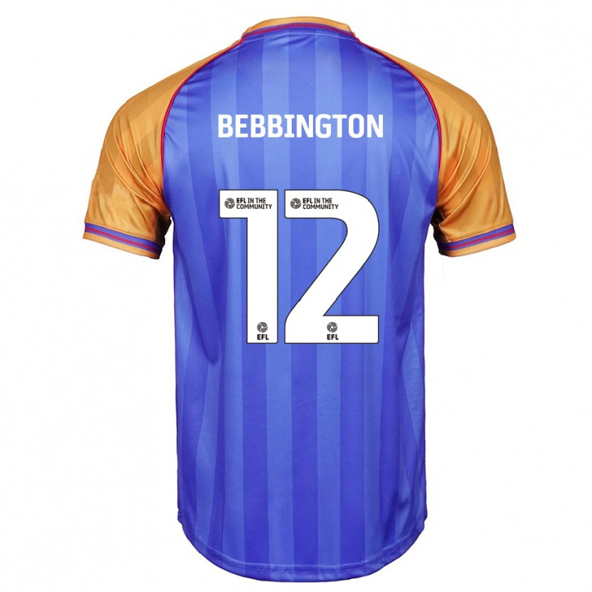 Danxen Bambino Maglia Kimberley Bebbington #12 Blu Arancione Kit Gara Home 2025/26 Maglietta