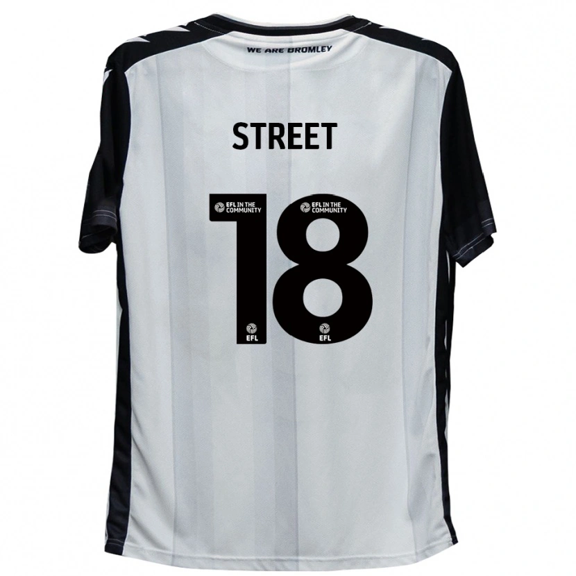 Danxen Bambino Maglia Will Street #18 Bianco Nero Kit Gara Home 2025/26 Maglietta