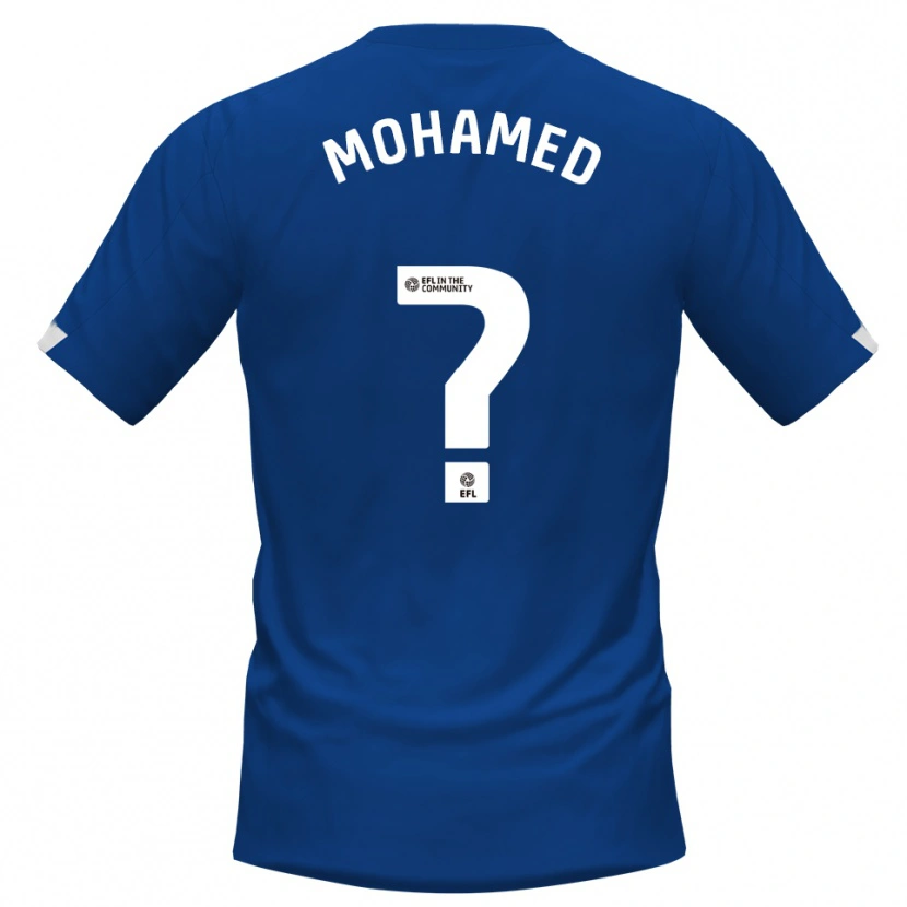 Danxen Bambino Maglia Mohssen Mohamed #0 Blu Bianco Kit Gara Home 2025/26 Maglietta
