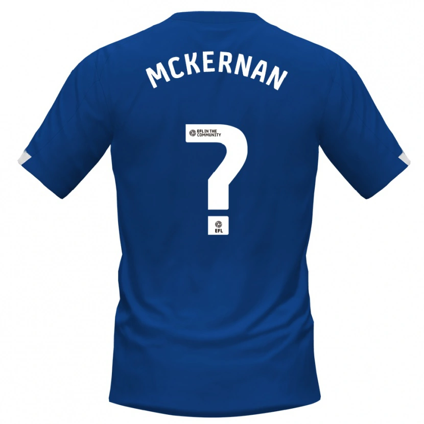 Danxen Bambino Maglia Marcus Mckernan #0 Blu Bianco Kit Gara Home 2025/26 Maglietta