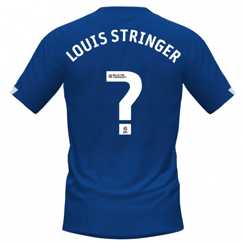 Danxen Bambino Maglia Ashton Louis Stringer #0 Blu Bianco Kit Gara Home 2025/26 Maglietta