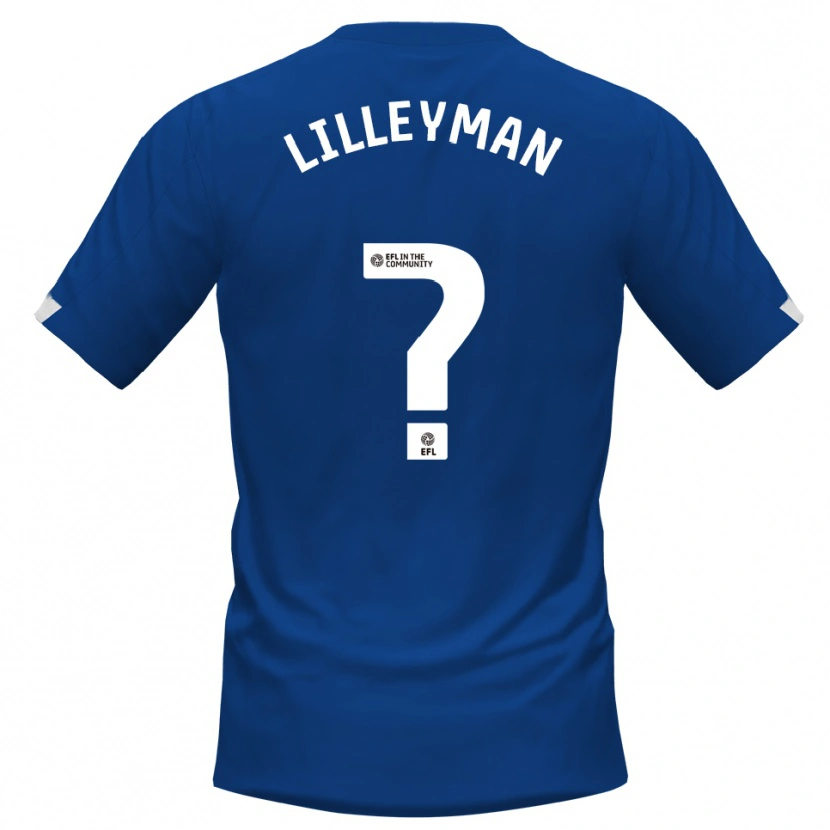 Danxen Bambino Maglia Rebecca Lilleyman #0 Blu Bianco Kit Gara Home 2025/26 Maglietta