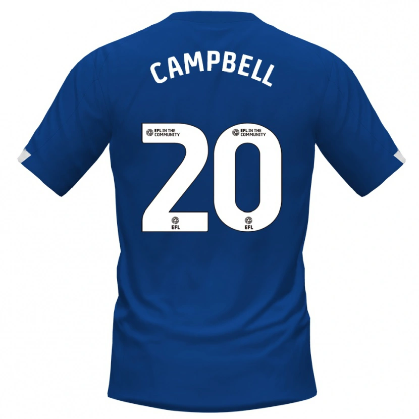 Danxen Bambino Maglia Vontae Daley-Campbell #20 Blu Bianco Kit Gara Home 2025/26 Maglietta