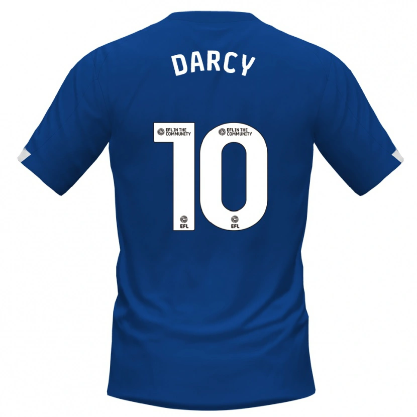 Danxen Bambino Maglia Ronan Darcy #10 Blu Bianco Kit Gara Home 2025/26 Maglietta
