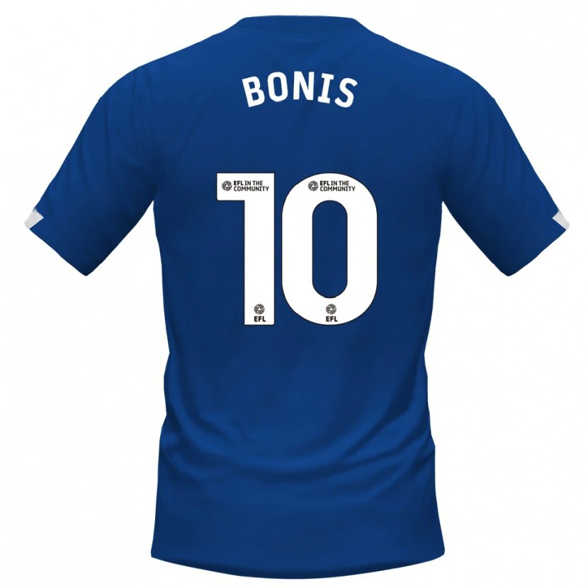 Danxen Bambino Maglia Lee Bonis #10 Blu Bianco Kit Gara Home 2025/26 Maglietta