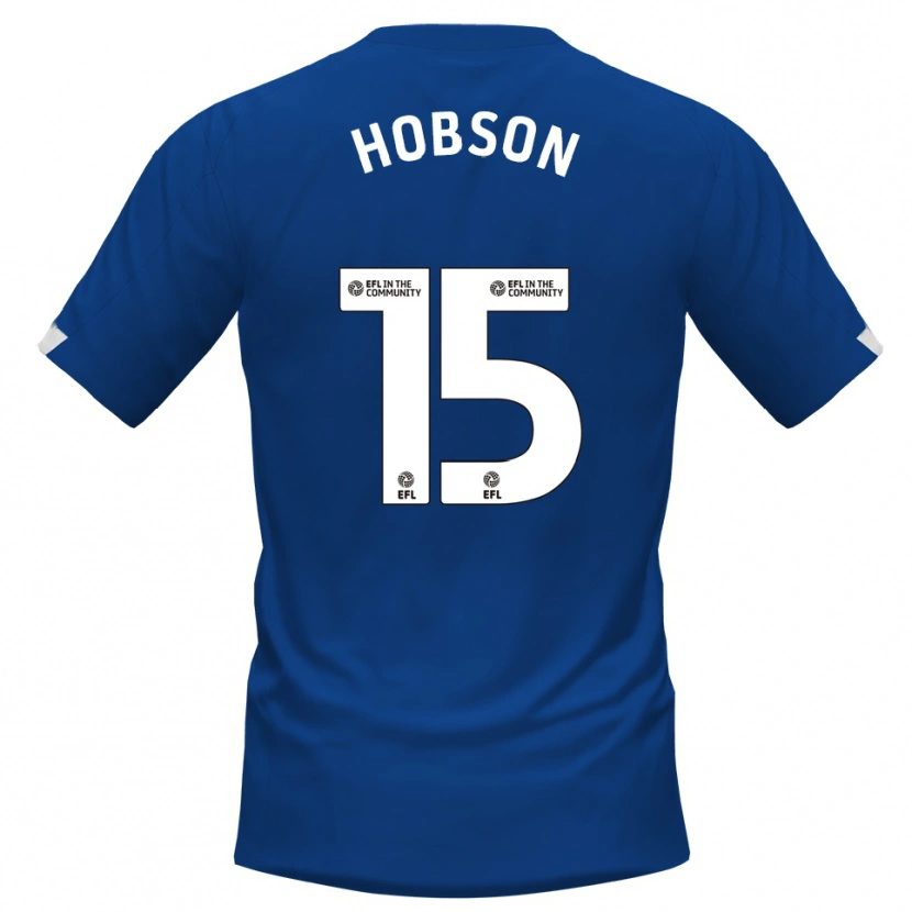 Danxen Bambino Maglia Bailey Hobson #15 Blu Bianco Kit Gara Home 2025/26 Maglietta