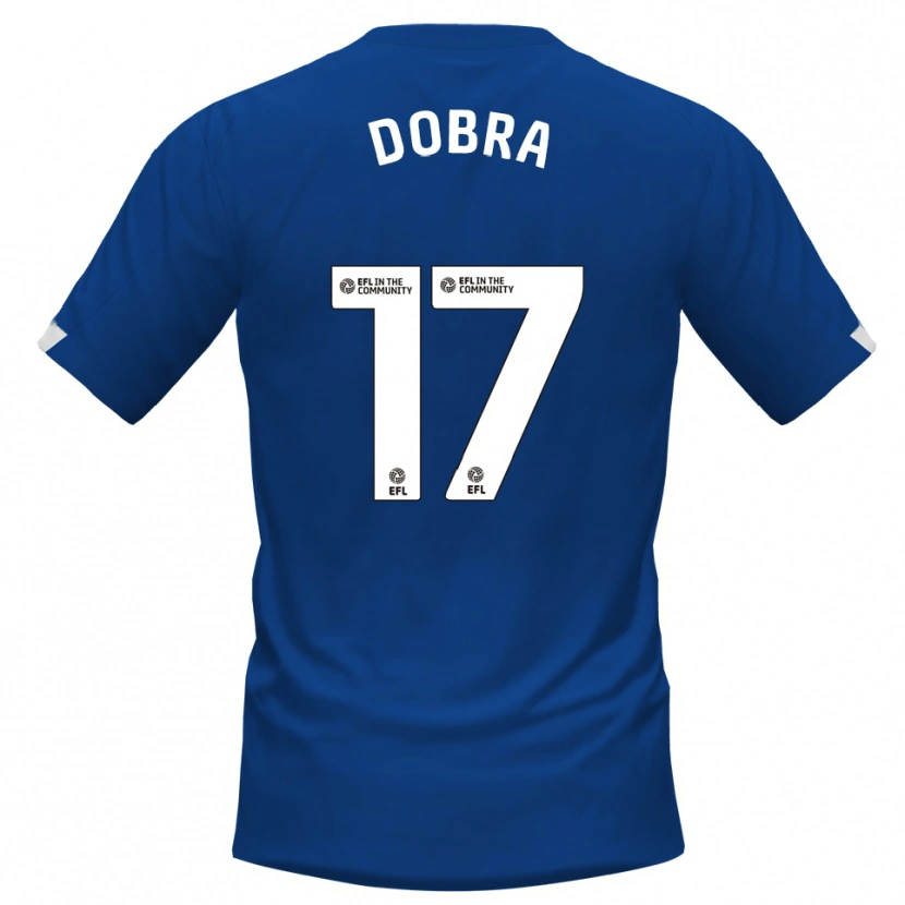 Danxen Bambino Maglia Armando Dobra #17 Blu Bianco Kit Gara Home 2025/26 Maglietta