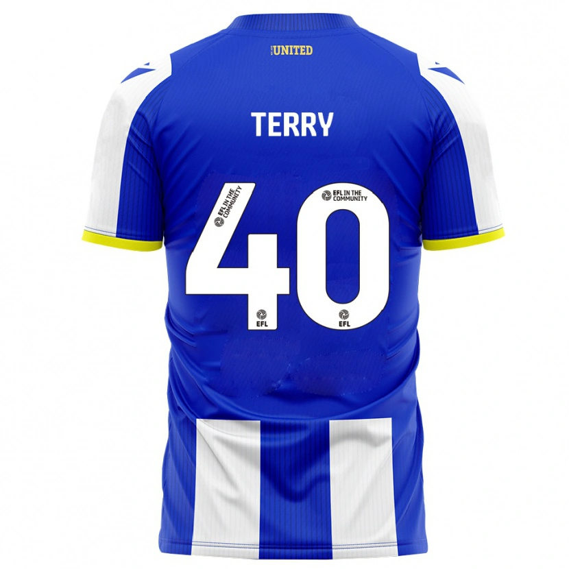 Danxen Bambino Maglia Frankie Terry #40 Blu Bianco Kit Gara Home 2025/26 Maglietta